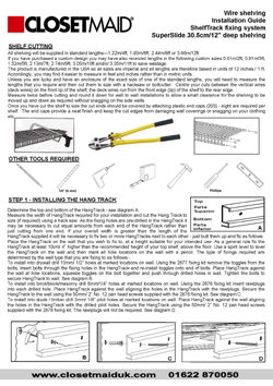 Lost Your Installation Instructions For ClosetMaid?